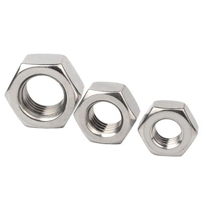 Industria automotriz galvanizado blanco azul zincado Hex Nut DIN934 pernos y tuercas