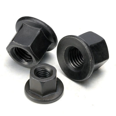 M10-M30 Nuez de engrosamiento de brida hexadecimal con placa de almohadilla Nuez de zinc certificada ISO9001