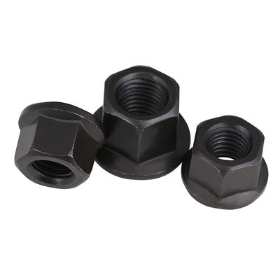 M10-M30 Nuez de engrosamiento de brida hexadecimal con placa de almohadilla Nuez de zinc certificada ISO9001