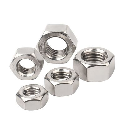 Nueces hexadecimales de zinc blanco para la industria general Sistema de medición imperial DIN934