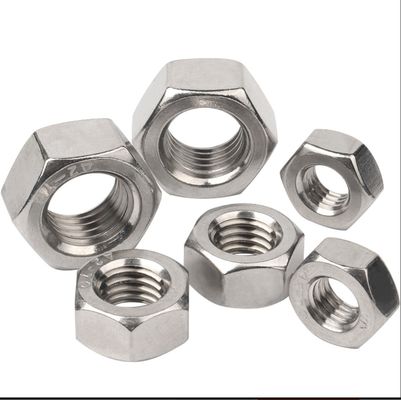 Nueces hexadecimales de zinc blanco para la industria general Sistema de medición imperial DIN934