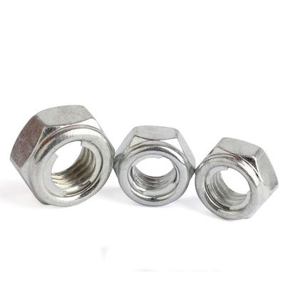 Nuts Inserto metálico DIN980 M8 M10 M12 M16 Nuts de acero inoxidable Hex Lock Nuts ASTM Cerrojos y tuercas