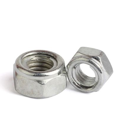 Nuts Inserto metálico DIN980 M8 M10 M12 M16 Nuts de acero inoxidable Hex Lock Nuts ASTM Cerrojos y tuercas