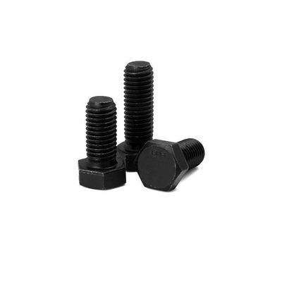 Bolsillo hexagonal de acero al carbono de alta resistencia DIN931 DIN933 8.8 10.9 12.9 grado con acabado negro