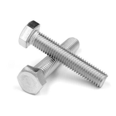 Acero inoxidable A2 A4 DIN931 Medición parcial de hilo Hex Cerrojo y tuerca con material de lavadora
