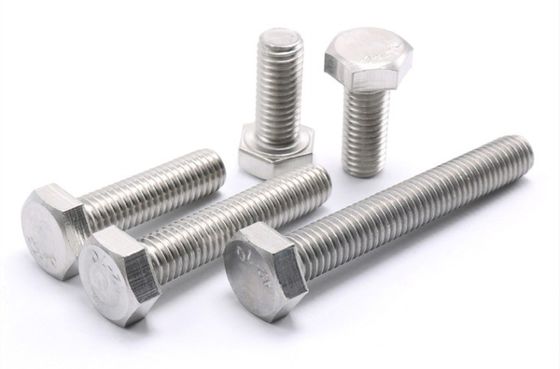 Acero inoxidable A2 A4 DIN931 Medición parcial de hilo Hex Cerrojo y tuerca con material de lavadora
