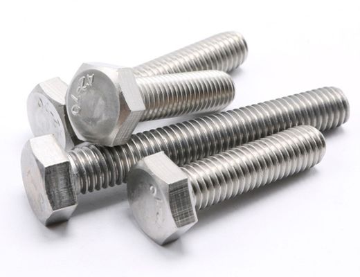 Acero inoxidable A2 A4 DIN931 Medición parcial de hilo Hex Cerrojo y tuerca con material de lavadora