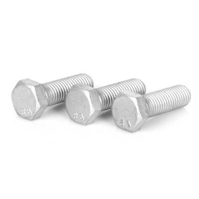 Bolsas hexagonales de alta resistencia HDG galvanizadas en caliente DIN933 DIN931 para acero