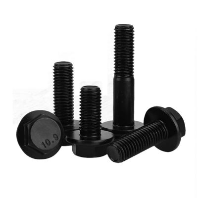 M5-M100 tornillo de brida mecánica con hexágono exterior galvanizado y superficie antideslizante