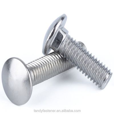 304 de acero inoxidable cabeza redonda cuadro cuello puente de tornillo DIN603 grado 8.8 galvanizado