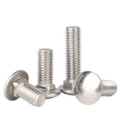 304 de acero inoxidable cabeza redonda cuadro cuello puente de tornillo DIN603 grado 8.8 galvanizado