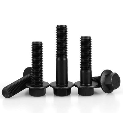Bolsillo de brida oscurecido de grado industrial DIN6921 con diente completo y cabeza hexagonal