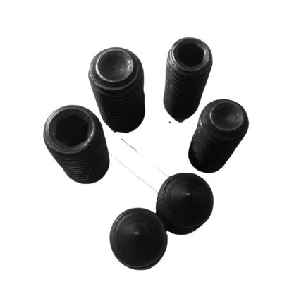 Precisión piezas no estándares grado 12.9 extremo cóncavo hexagonal tornillo ajustado DIN914 tornillo de máquina sin cabeza