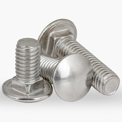 Grado de acero 8.8 DIN603 Gran cabeza media redonda cuadrado cerrojo de cuello para alta capacidad de carga