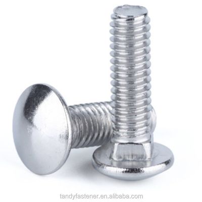 Grado de acero 8.8 DIN603 Gran cabeza media redonda cuadrado cerrojo de cuello para alta capacidad de carga