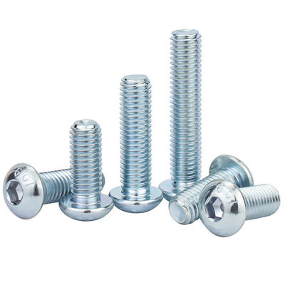 304 de acero inoxidable de cabeza media redonda de cabeza hexagonal de paneles de tornillo con norma DIN ANSI