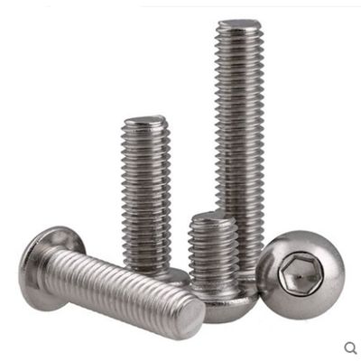 304 de acero inoxidable de cabeza media redonda de cabeza hexagonal de paneles de tornillo con norma DIN ANSI