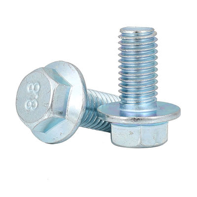 Válvula de brida de cabeza hexagonal exterior galvanizada de acero al carbono de alta resistencia DIN6921 de grado 8.8