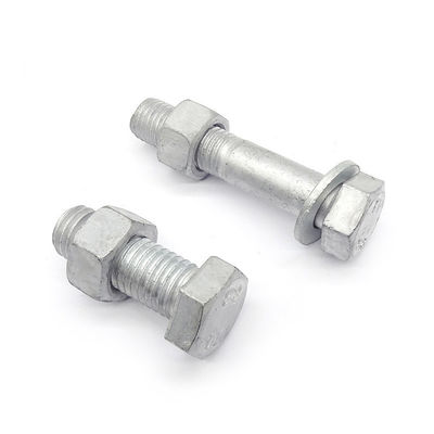 Bolsas hexadecimales y tuercas hexadecimales de 40Cr de grado 4.8/8.8/10.9/12.9 Galvanizado negro