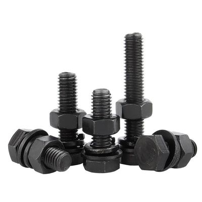 M6 M8 Alta tracción DIN931 DIN933 Cerrojo y tuerca de cabeza hexadecimal Grado 4.8 8.8 10.9 12.9 Acero