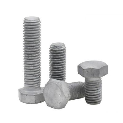 M6 M8 Alta resistencia DIN931 DIN933 Grado 4.8 8.8 10.9 12.9 Cerrojo y tuerca de cabeza hexagonal