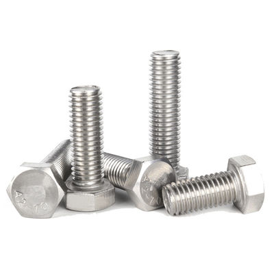 M6 M8 Alta resistencia DIN931 DIN933 Grado 4.8 8.8 10.9 12.9 Cerrojo y tuerca de cabeza hexagonal