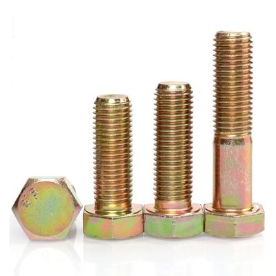 M6 M8 Alta resistencia DIN931 DIN933 Grado 4.8 8.8 10.9 12.9 Cerrojo y tuerca de cabeza hexagonal