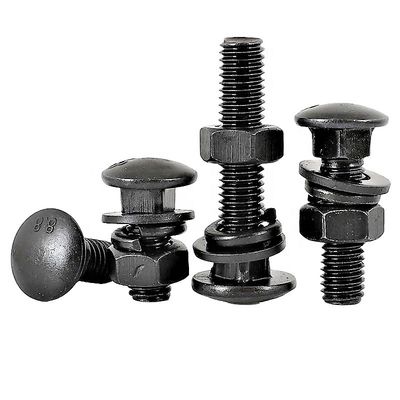 ZP HDG negro galvanizado en caliente DIN603 grado 4.8 8.8 10.9 12.9 perno de coche